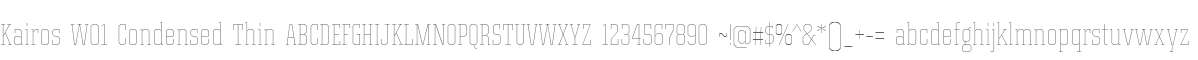 Kairos W01 Condensed Thin
