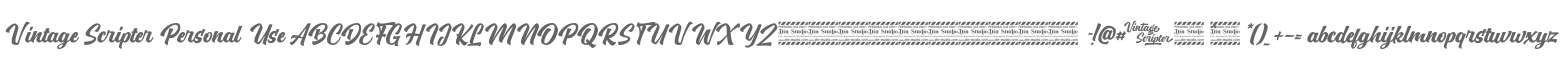 Vintage Scripter Personal Use