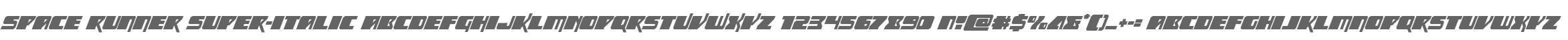 Space Runner Super-Italic