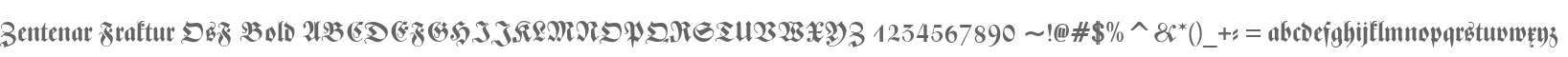 Zentenar Fraktur OsF Bold