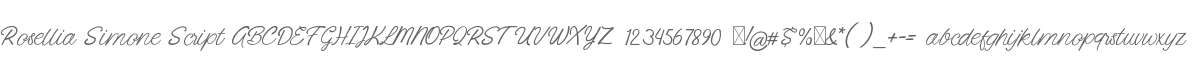 Rosellia Simone Script