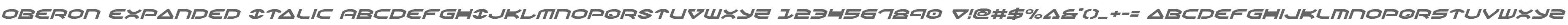 Oberon Expanded Italic