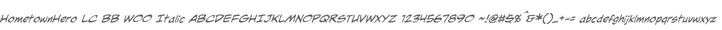 HometownHero LC BB W00 Italic