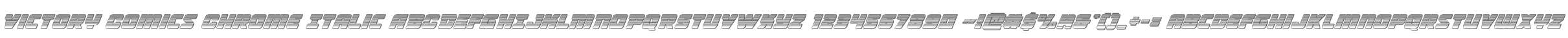 Victory Comics Chrome Italic