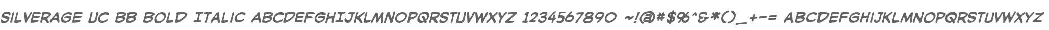 SilverAge UC BB Bold Italic