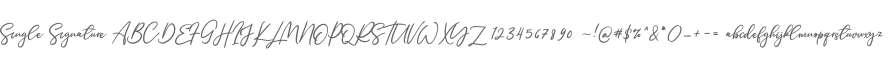 Single Signature