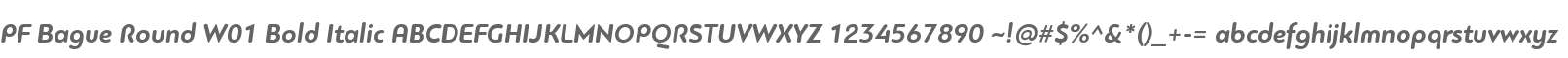 PF Bague Round W01 Bold Italic