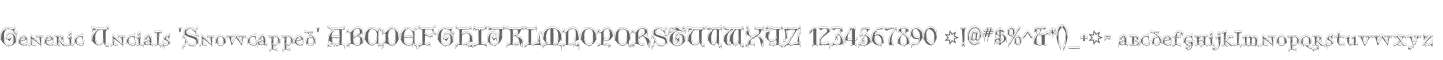 Generic Uncials 'Snowcapped'