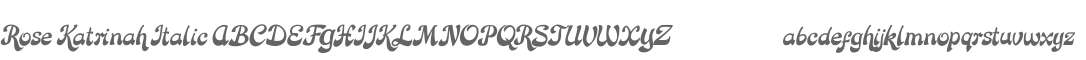 Rose Katrinah Italic