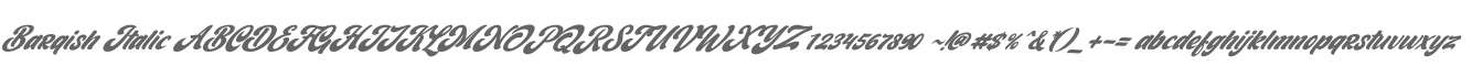 Barqish Italic