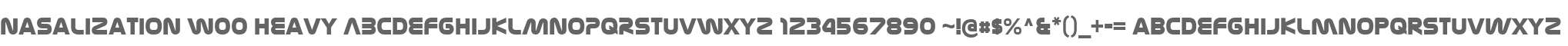 Nasalization W00 Heavy