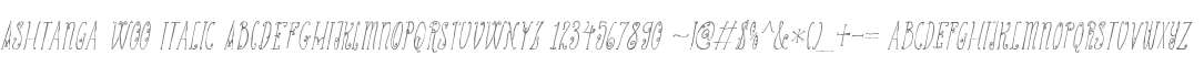 Ashtanga W00 Italic