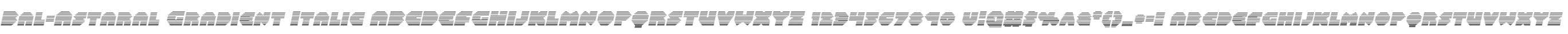 Bal-Astaral Gradient Italic