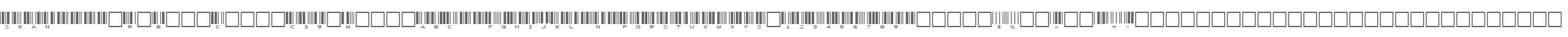SKANDEMO R Bar Code C39 Wide