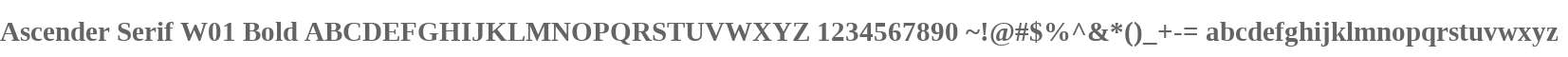Ascender Serif W01 Bold