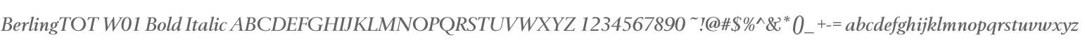 BerlingTOT W01 Bold Italic