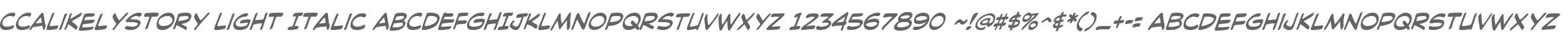 CCALikelyStory Light Italic