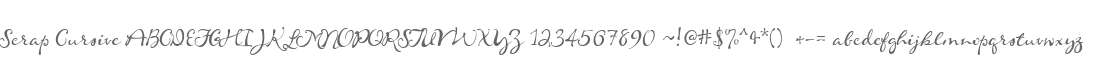 Scrap Cursive