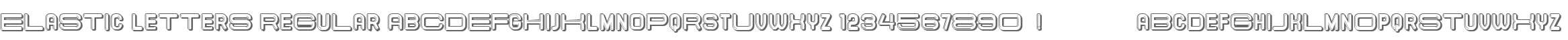 Elastic Letters Regular