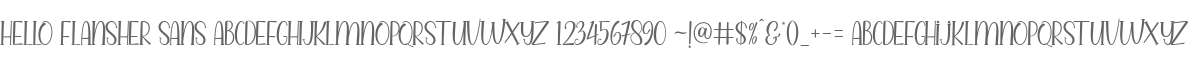 Hello Flansher Sans