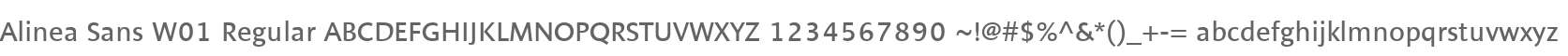 Alinea Sans W01 Regular
