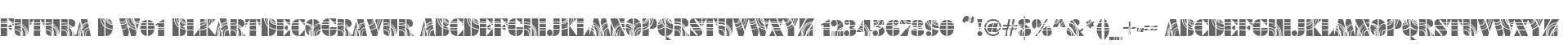 Futura D W01 BlkArtDecoGravur