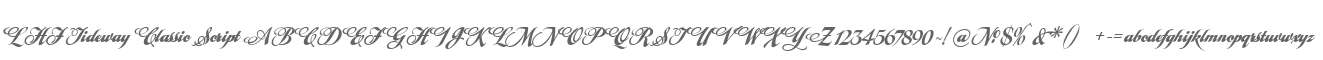 LHF Tideway Classic Script