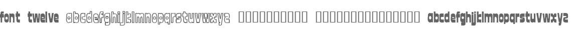 font twelve