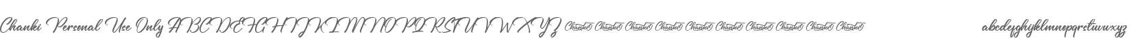 Chanki Personal Use Only