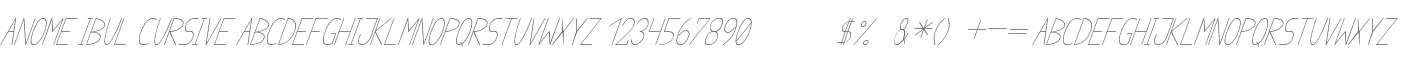 anome ibul cursive