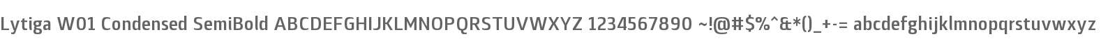 Lytiga W01 Condensed SemiBold