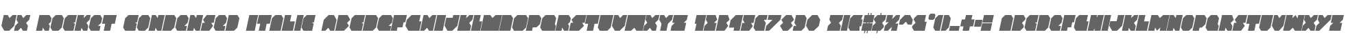 VX Rocket Condensed Italic