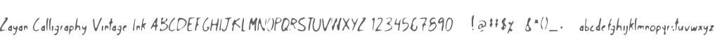 Zayan Calligraphy Font