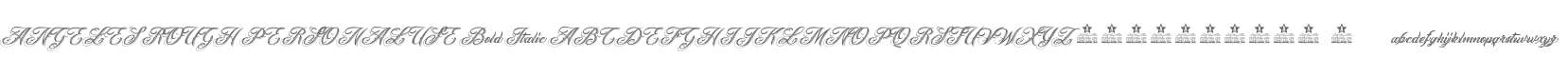 ANGELES ROUGH PERSONAL USE Bold Italic