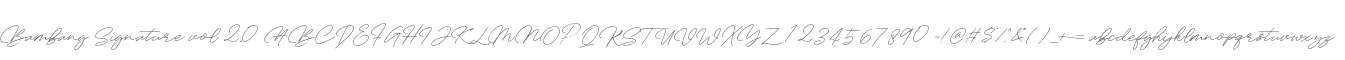 Bambang Signature vol 2.0