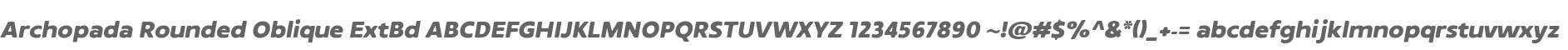 Archopada Rounded Oblique ExtBd