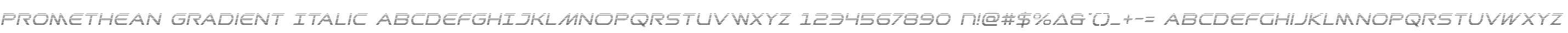 Promethean Gradient Italic