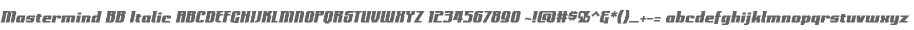 Mastermind BB Italic