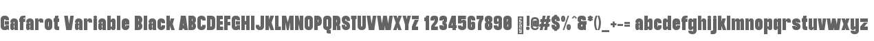 Gafarot Variable Black