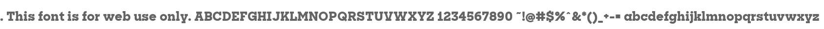 . This font is for web use only.