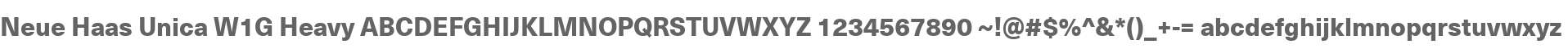 Neue Haas Unica W1G Heavy
