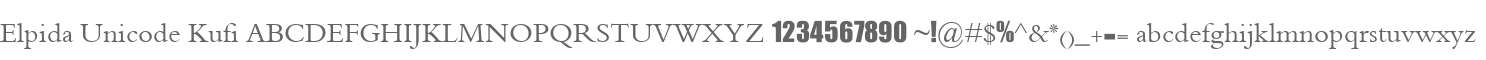 Elpida Unicode Kufi