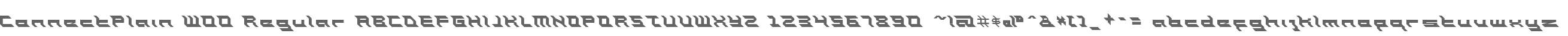 ConnectPlain W00 Regular