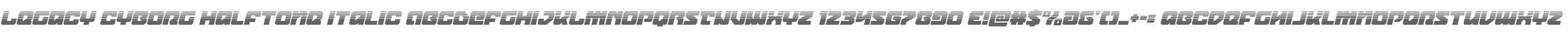 Legacy Cyborg Halftone Italic