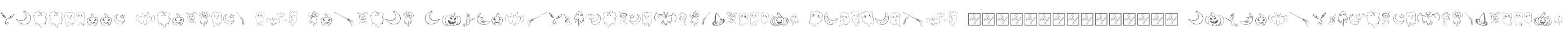 Halloween Fleurons W90 Regular