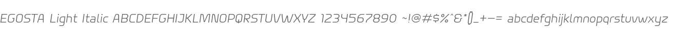 EGOSTA Light Italic