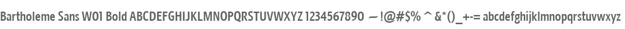 Bartholeme Sans W01 Bold