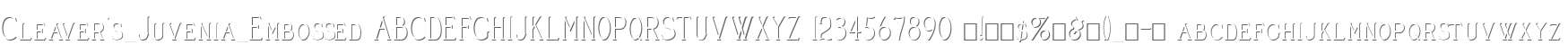 Cleaver's_Juvenia_Embossed