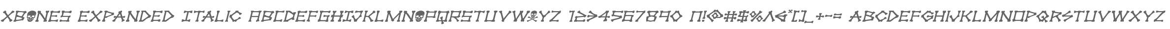 xBONES Expanded Italic