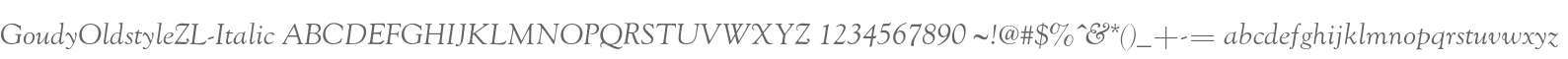 GoudyOldstyleZL-Italic